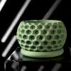 Starry Planter Pot - Matte Dark Green
