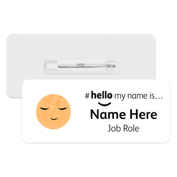 #hello my name is... Name Badge - Boho Baby Moon