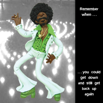 Get Down Humorous Music Themed Greetings Card by Erica Sturla