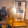 Gentleman Jack  - Copper frame Bottle table lamp - Original - Upcycled - Man/She Cave - Fathers/Mother Day - Gifts For Him/Her