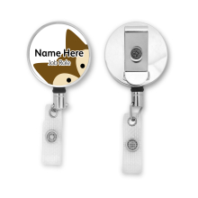 Personalised Metal ID Reel - Peeping Fox Corner