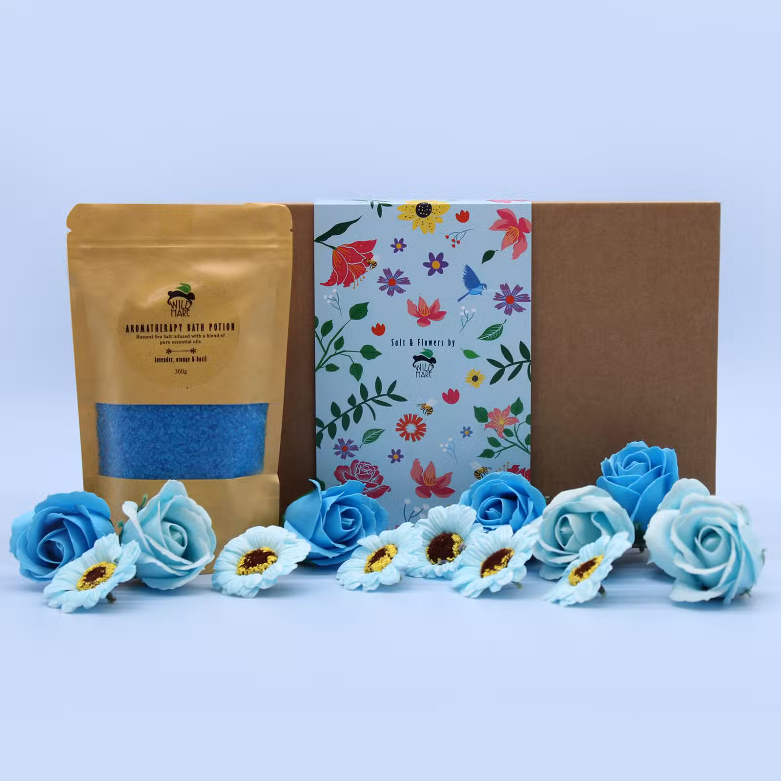 Bath Salt & Soap Flowers Set - Total Unwind