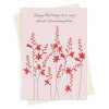 Crocosmia flowers granddaughter birthday card -  designed by Eloise Hall for Holy Mackerel - 15.7 x 11cm and blank inside, made in the UK