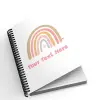Personalised A5 Notebook -  Boho Retro Rainbow