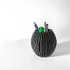 The Renis Pen Holder - Desk Organiser and Pencil Cup Holder - Matte Dark Green