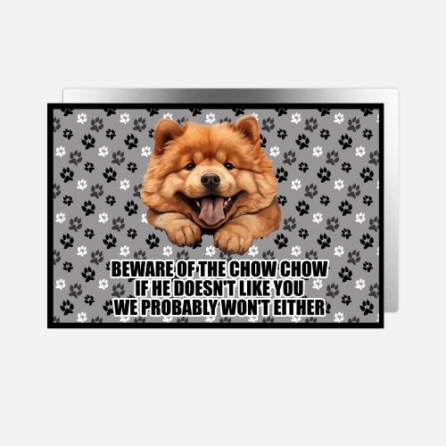 'Beware of the Dog' Personalised Breed Aluminium Sheet House Sign