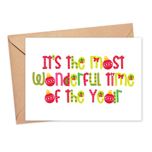 Christmas Card - It's The Most Wonderful Time of The Year