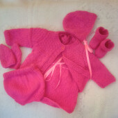 Baby Girls 6 Piece Dress Outfit