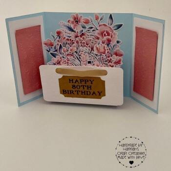 Basket of flowers Pop Up Card