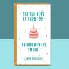 Funny 22nd Birthday Card - Cheeky Card For Someone Turning 22 Years Old - For Him or For Her - Can be personalised inside. - Blank inside