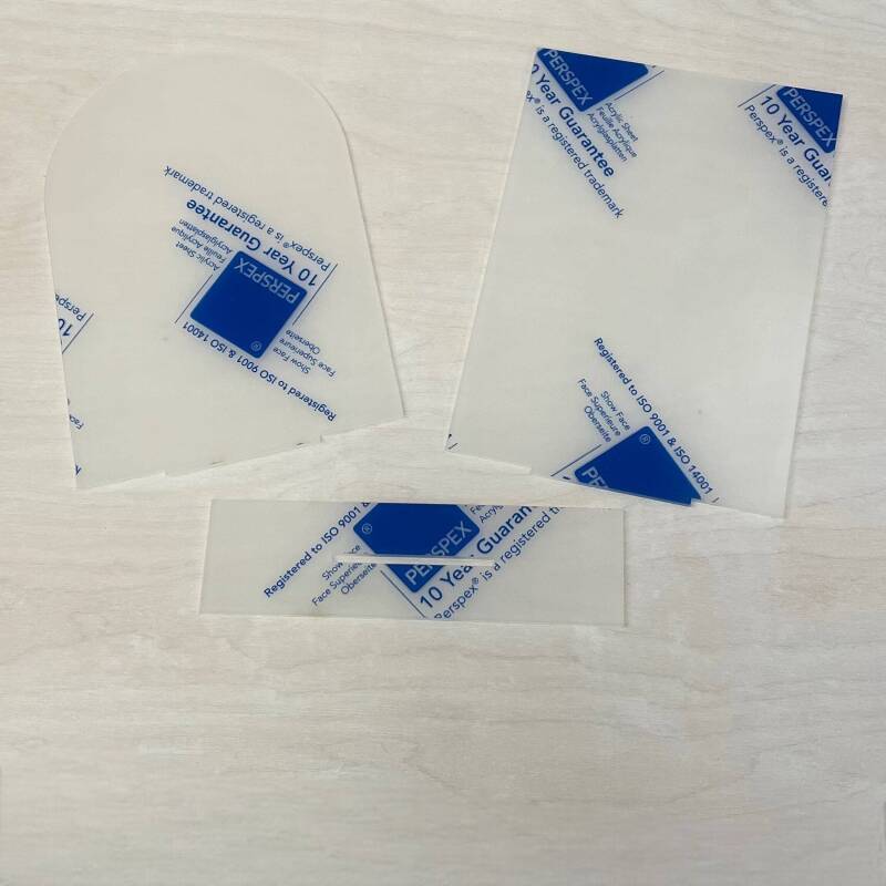 Rectangle A5 A4 Frosted Acrylic Table Number or Sign Blank with Stand / Frosted Clear / Acrylic Blanks / Wedding Signage/ DIY Signage / 3mm - A5 - Arched