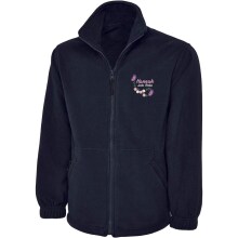 Personalised Embroidered Healthcare Fleece Jacket - Floral Butterflies - XS | UK 8