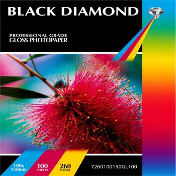 Black Diamond 6x4r (100mm x 150mm) 260gsm Gloss Photo Paper