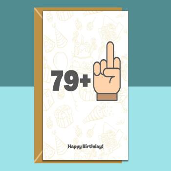 80th Birthday Card - Personalised inside if required - For dad, mum, grandpa, nana - Perfect funny card for someone turning 80 years old