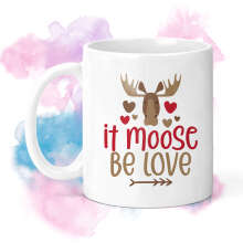 Valentine's Day Ceramic Mug - It Moose Be Love