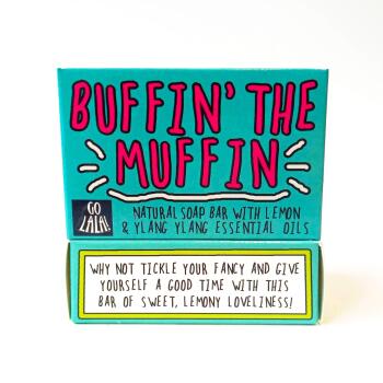 Buffin' the Muffin soap | Lemon & Ylang Ylang | Vegan | Funny Gift | Secret Santa | Stocking Filler | Valentine