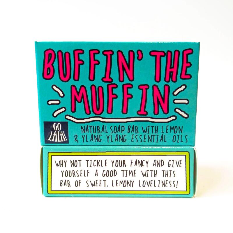 Buffin' the Muffin soap | Lemon & Ylang Ylang | Vegan | Funny Gift | Secret Santa | Stocking Filler | Valentine