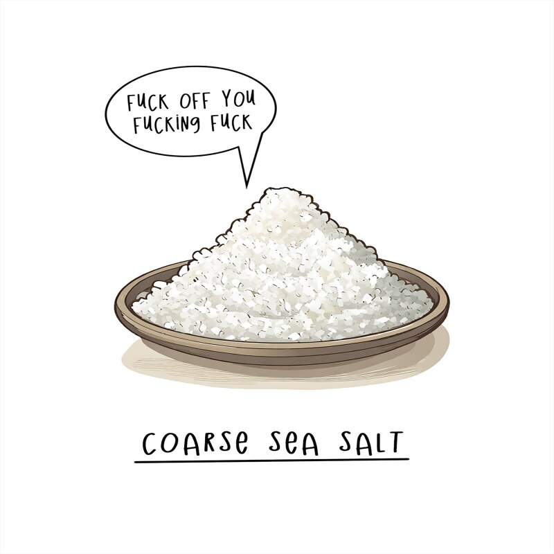 Coarse sea salt card | Cute Card | pun card |