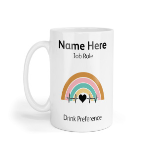 Personalised Ceramic Mug - Retro Heartbeat