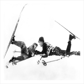 Enjoying The Christmas Holidays 1929 - a 17.5 x 12.5cm Christmas Card from Holy Mackerel's Alternative Image Range of Festive Designs.