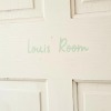 Personalized Name Vinyl Decal: Custom Kids Room Door Sign - 6cm - Light Pink - C1
