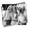 Fishing friends, vintage photographic black and white fishing themed card  - 12.6 x 17.7cm and blank inside - made in the UK