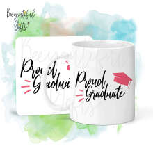 Mug & Coaster Set - Proud Graduate Just Roll With It