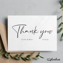 Personalised Wedding Thank You Cards - Thank You