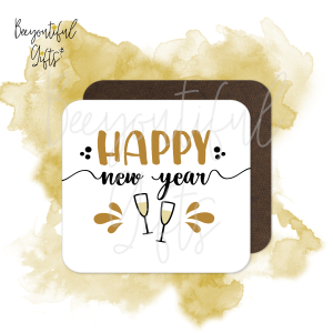New Year Coaster - Happy New Year