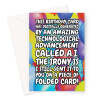 Artificial Intelligence Generated Birthday Card - Folded Card Joke - A5 Portrait - 1 Card