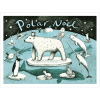 Polar Noel - Polar Bear Themed Christmas Card by Artist Lisa Berkshire, 12.7 x 17.7 cm