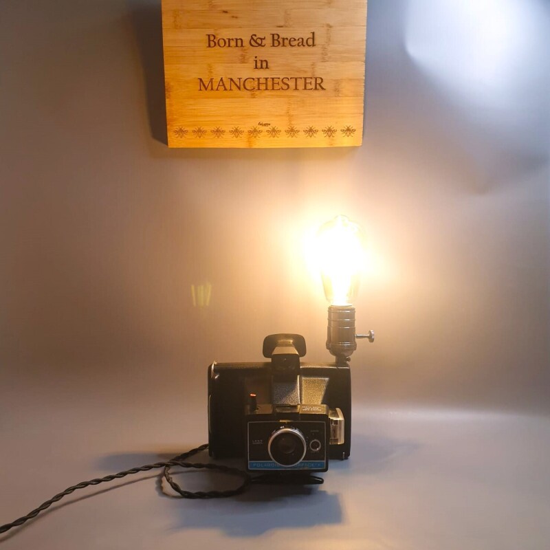 Vintage Camera Lamp - Polaroid Colour Pack 2
