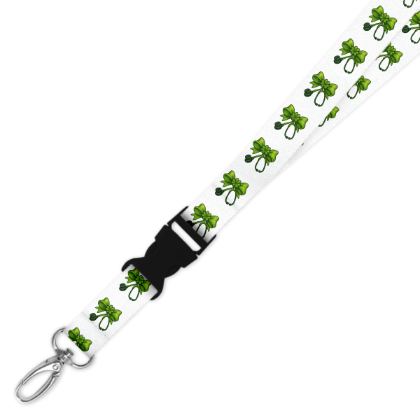 Double Breakaway Lanyard - Shamrock Stethoscope Coquette Bow