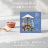 34th Anniversary Card - Enjoying the Good Stuff Together - Fun Polymer Clay Art by Erica Sturla - Made in the UK