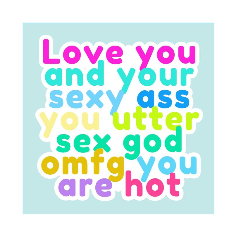 Birthday Card | Sex God | Square card