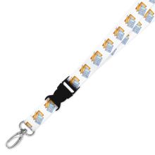 Double Breakaway Lanyard - Watercolour Mathematics Themed