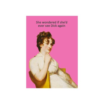 Funny Birthday Card | Rude Card | Funny Vintage Card | Dick Card