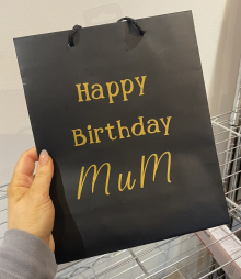 Personalised Gift Bag - Small Landscape White Bag 120 x 160 x 80