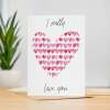 Anniversary Card for Her Anniversary Card for Wife Anniversary Card For Husband Boyfriend or Girlfriend Love Hearts - Portrait (5x7) / Blank Inside