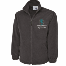 Podiatry by Sandra - Personalised Uniform - Embroidered Grey Fleece