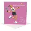 Padel Birthday Card for Her - Padelista Princess Card - Polymer Clay Art by Erica Sturla - Padel UK