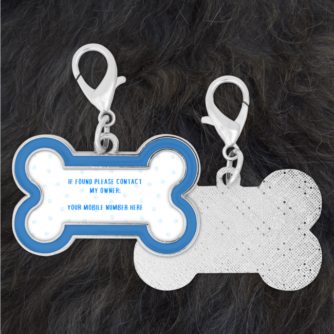 Personalised 'If Found' Safety Collar Tag - Red
