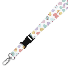 Double Breakaway Lanyard - Pastel Easter Eggs