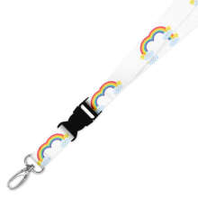 Double Breakaway Lanyard - Rainbow Duo