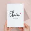 Eleven Year Anniversary Card For Husband 11 Year Anniversary Card Boyfriend or Girlfriend Wedding Anniversary Card For Wife - Large (5x7) / Blank Message