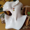 Chalcedony & Lava Bead Sterling Silver Earrings