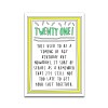 Twenty-one | humour card | funny card | 21 birthday card | 21st funny card | 21