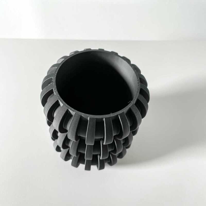 The Renio Pen Holder | Desk Organizer and Pencil Cup Holder - Matte Dark Green