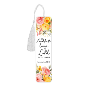 Religious Aluminium Bookmark with Tassel - The Steadfast Love of The Lord