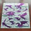 Dragon Sticker Sheet - Matte Black